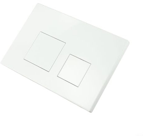 FUANA For GEBERIT Flush Plate Dual Flush Plate For UP300 Toilet Button Chrome Frame 164X246x12mm Concealed Cistern Bathroom Accessories(White)