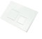 FUANA For GEBERIT Flush Plate Dual Flush Plate For UP300 Toilet Button Chrome Frame 164X246x12mm Concealed Cistern Bathroom Accessories(White)