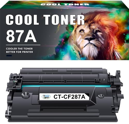 87A CF287A Schwarz Toner Kompatibel als Ersatz für HP 87A CF287A 87X CF287X Laserjet Enterprise MFP M630h M630dn M630f M630z M604 M605 M606 M630 (1er-Pack)