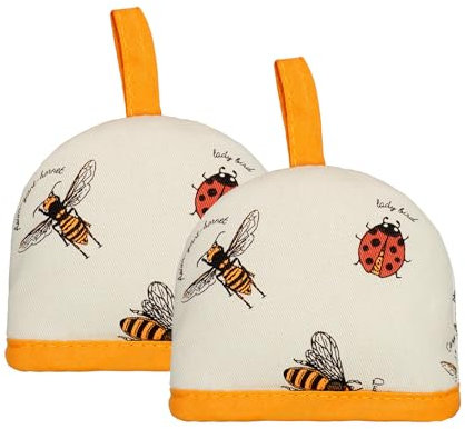 Set of 2 Egg Cosy Cosies Farmer Kitchen Egg Warmer Kitchen Decoration for Breakfast Eggs Covers (Bumble Bee)