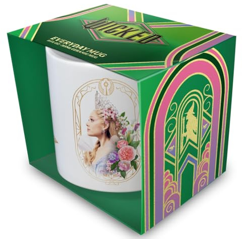 Pyramid International Wicked 2 (Glinda Frame) White Mug 11oz/315ml White Ceramic Mug, Official Licensed Wicked Drinkware, One Size