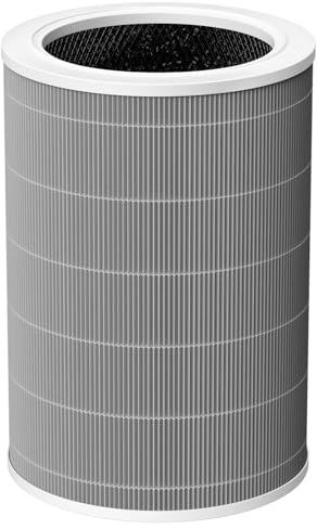 Ersatzfilter kompatibel mit Xiaomi Mi Luftreiniger 2 2H 2S 3 3H 3C Pro (Aktivkohlefilter und HEPA Filter kompatibel mit Xiaomi Mi 2/2H/2S/3/3H/3C/Pro Luftreiniger) Grau