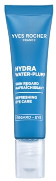 Yves Rocher Hydra Water-Plump - Augenpflege Cryo-Effekt - 15 ml | Feuchtigkeitsspendende Augenpflege mit Cryo-Effekt - Edulis & Hyaluronsäure - Mindert Schwellungen, für alle Hauttypen