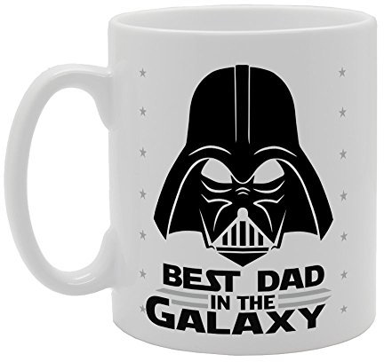 MG3797 Father's Mug - Best Dad In The Galaxy Novelty Gift Printed Tea Coffee Ceramic Mug