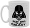 MG3797 Father's Mug - Best Dad In The Galaxy Novelty Gift Printed Tea Coffee Ceramic Mug