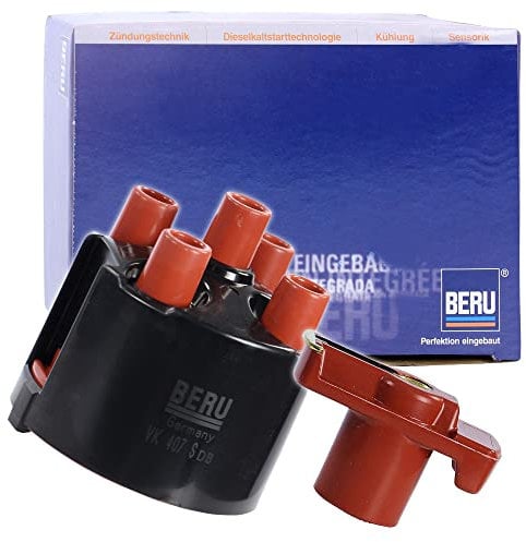 Original BERU 1x Zündverteilerkappe VK407S + 1x Zündverteilerläufer EVL134