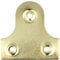 12x Large Picture Flat Hanging Brackets - Brass Wall Mirror Hanger Plates/Fixings