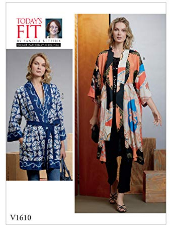 Vogue V1610A Easy Damen Gürtel und Kimono Schnittmuster