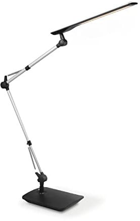 Home Sweet Home Moderne LED-Schreibtischlampe Pro | 21/21/49cm | Schwarz | verstellbare Leselampe mit Schalter | LED integriert | 4W 3000K 580lm | geeignet für Homeoffice