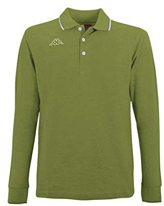 Kappa Polo Uomo Manica Lunga in Cotone Piquet 100% Cotone - 200 gr.