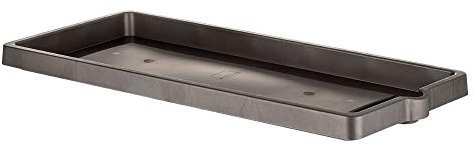 PEBSHOP FIORIERA RETTANGOLARE solo (SOTTOVASO CM 94 X 36 X 5,5 - ANTRACITE)