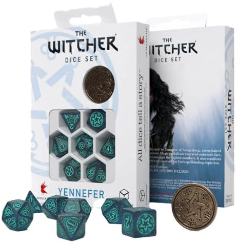 Q-Workshop QWOWYE3W The Witcher Dice Set: Yennefer – Sorceress Supreme (7)