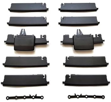 Salida Aire Acondicionado para Benz GL ML para GLE para GLS W166 W292 2011-2019 Kit Reparación Clip Deslizante De Rejilla Salida Aire Acondicionado Trasero Delantero Coche A/C Salida Aire