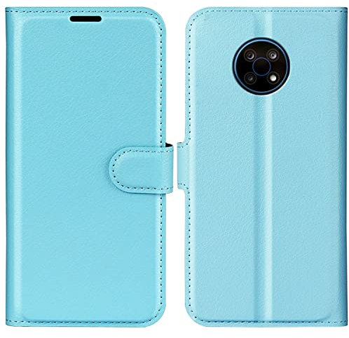 König Design Schutz Handy Hülle kompatibel mit Nokia G50 Case Cover Tasche Etui Wallet Blau