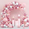 Luftballons Girlande Rosa, RATSAW 131 Stück Rosa Ballon Girlande mit Weiß Mauve Roségold Konfetti Luftballons für Frauen Mädchen Geburtstag/Baby Shower Party/Muttertag/Verlobungsparty Dekoration