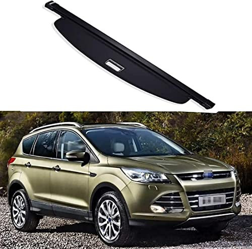 MAGII Auto Laderaumabdeckung Kofferraumabdeckung Rollo für Ford Kuga, Auto Einziehbare Hintere Kofferraum-Hutablage Sichtschutzschild, Cargo Cover Ablagen