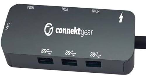 Connekt Gear Type C Dual Screen Docking Station 3 100W Power Delivery Charging