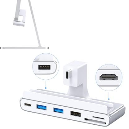 GEWOKLIY 8-in-1 iMac-USB-Adapter mit HDMI 4K @ 60 Hz, USB 3.0 5 Gbit/s, SD/TF-Kartenleser, USB-C-Dock für iMac 61 cm (24 Zoll) M1/M3/M4