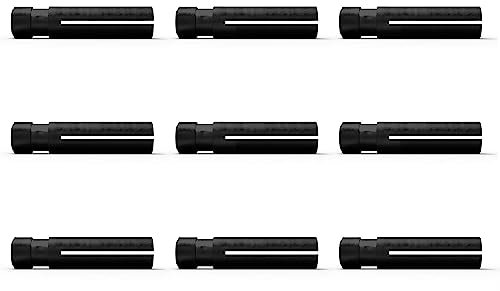 CyeeLife 9 Stück Aluminium Dart Flight Protektors Dart Zubehör Set,Schwarz