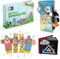 GreatDreams® Hochets pour Pieds et Poignets (4 pcs) - Livre Sensoriel Doux et Livre Souple avec Formes - Jouets pour Bébés - Cadeaux pour Bébés.