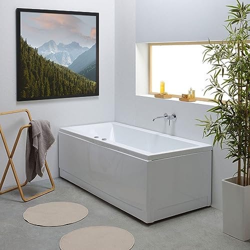 Vasca da bagno idromassaggio Adele con pannello laterale