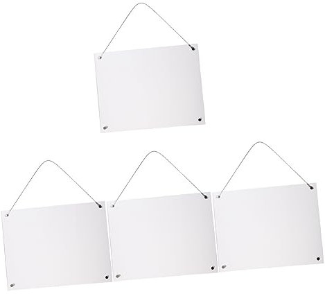 UKCOCO 4 Stück Fotorahmen Aus Klarem Kristall Plakatrahmen Klarer Präsentationsständer Collage-bilderrahmen Collage-Rahmen Geschäftslizenzrahmen Kreativer Fotorahmen Anzeigetafel Acryl B5
