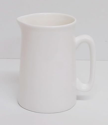 Pichet blanc 1/2 pinte en porcelaine fine 285 ml