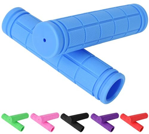Fahrrad Lenkergriffe - MTB Fahrradgriffe 22.2mm | 120mm Fahrrad Ergonomisch Lenkergriffe für Kinder Rennrad Mountainbike Trekkingrad - Anti-Rutsch & Komfort & Rutschfester Gummi