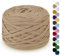 LEREATI Fettuccia per Borse a Uncinetto 285g/100m Cordino per Borse Uncinetto, Filato per Uncinetto, Cordoncino per Borse, Cestini, Tappeti, Fai da Te, Decorazioni, Artigianato (Cachi)