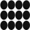 PATIKIL Iron-on Patches, 12 Pack Velvet Elbow Knee Patches Oval Repair Patches Kit for Clothing Sweater Pants Shirts Jackets Mending and Decorating, Black
