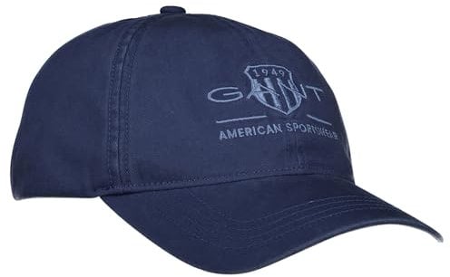 Gant Herren Cap - Tonal Archive Shield Cap, Käppi, Logo, Cotton, Uni Blau