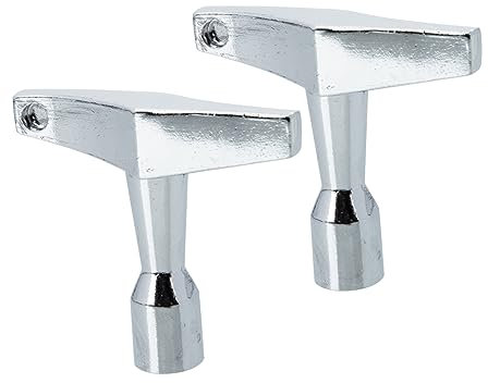 BESTonZON 2stücke Trommelschlüssel Für Percussion Schlagzeug-stimmschlüssel Aus Zinklegierung Schlagzeug-einstellwerkzeug Für Tuning Silber