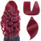 EINbeauty Tape Extensions Echthaar 20pcs Extensions Echthaar 60cm 50g Burgunderrot Tape In Extensions Echthaar Invisible Echthaar Extensions Tape Glatt Haarverlängerung Für Frauen(24inch,99J#)