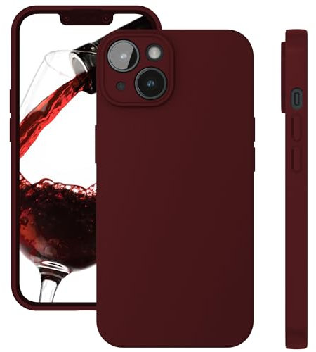 ELEVAVIDA Custodia protettiva per Apple iPhone 14 rossa opaca in TPU, protezione per fotocamera e anti-caduta, resistente ai graffi, custodia blu opaco sottile per Apple iPhone 14 Slim Case