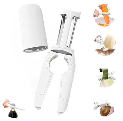 Potato Peelers, Regerly 1 Piece Potato Peeler for Kitchen 5 in 1 Multi-Functional Peeler Vegetable Peelers for Kitchen Fruit Peeler for Kitchen Stainless Steel Professional Peelers