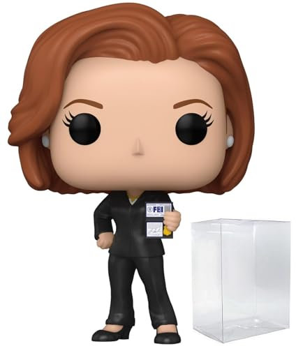 POP TV: X-Files – Dana Scully Funko Vinyl Figure (Bundled with Compatible Box Protector Case), Multicolor, 3.75 inches
