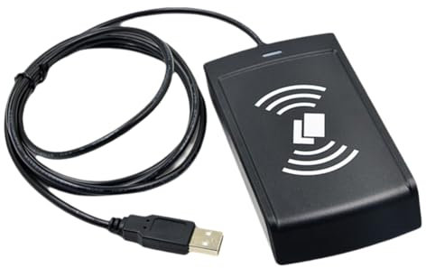 Vocdikficy Lector de Tarjetas RFID USB Lector de Tarjetas IC Lector de Tarjetas NFC USB HID Lector de Tarjetas Inteligentes Soporte Ventana Linux