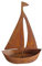 Bornhöft Rostiges Segelboot Gartendekoration, 65 cm Höhe, Metallboot zum Bepflanzen oder Dekorieren Edelrost rostige Gartendeko