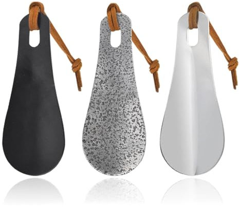 3 Piezas De Cuerno De Calzado De Metal Con Cordón, Herramientas Auxiliares De Ropa De Zapato, Accesorios Para Zapatos, Adecuados Para Zapatos De Cuero, Zapatos Deportivos, Tacones Altos, Etc.