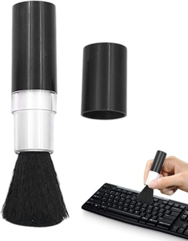 Tastaturreiniger Schreibtischbürste – Schlanke Reinigungsbürste, PC-Staubwedel | Mehrzweck-Desktop-Reinigungswerkzeug mit einziehbarem Design, weiche Borsten, Tastaturreiniger für Laptop-Bildschirm