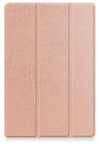 Hülle für Huawei MediaPad M5 /M5 Pro 10.8 Zoll 2018, Dreifach Falt Klapp Magnetisches Schutzhülle mit Standfunktion, Auto Wachen/Schlafen Ultradünne PC+PU Flip Schale (Roségold,1:1)