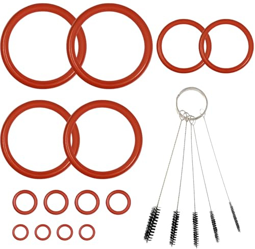 GROVBLE- 14 × O-Ringe Dichtungssatz für De’Longhi ECAM 350. 35/350. | Umfangreiches Komplettpaket】Enthält 14 robuste o ring Dichtungen sowie 5 präzise Reinigungsbürsten – ideal zur regelmäßigen.