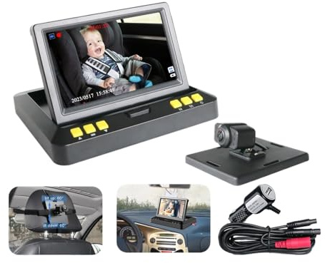 4.3 Car Baby Monitor DVR View Infant In Rear Wide Camera Facing Back Seat