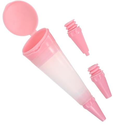 TINEASUR Silicone Food Writing Pen Reusable and Temperature Resistant Icing Pen for Cake and Cookie Decorating with Replacement Nozzle, for Cupcake and Cream Decoration in DIY Baking