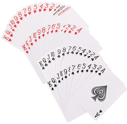 HEANUJJ Leere Poker Spielkarten aus Papier Großformat Kartenset für Selbstgemacht Basteln und Gesellige Spielrunden