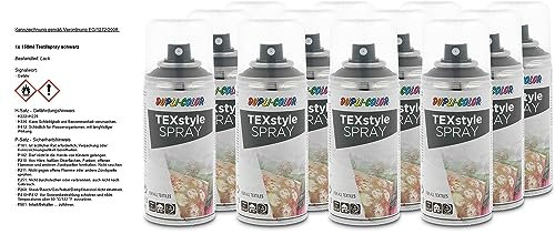 DUPLI COLOR 12x 150ml Textilspray schwarz 319914