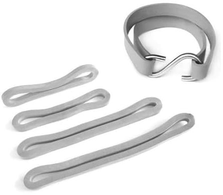 Stanleys Seil Shop Gummiring Abspannring Zelt Plane Vorzelt Zeltgummi Zeltabspannring Grau (150 mm x 50 Stück)