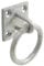 10x Galvanised Lashing Ring On Plate/Chain Tether