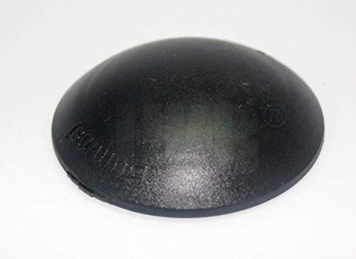 HKB ® 2 Stück BUMMSI Türstopper, Türpuffer, Ø 50 mm Höhe: 13 mm, schwarz, aus Kunststoff, mit Klebefläche, Originalprodukt von Hersteller Hansi Siebert, Artikel-Nr. 50379