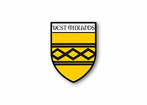 Akacha Sticker county shield car vinyl souvenir decal flag caravan west midlands